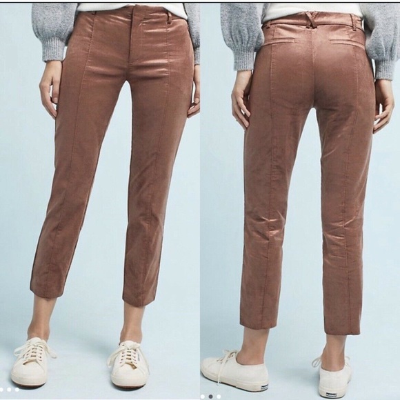 Anthropologie Pants - Anthropologie The Essential Slim Velvet Trousers